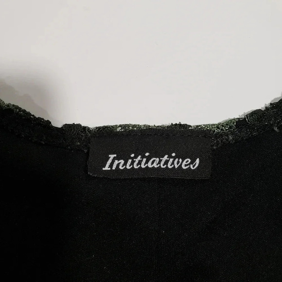 (1)Initiatives Dark Green Top Womans Size S - Picture 3 of 7